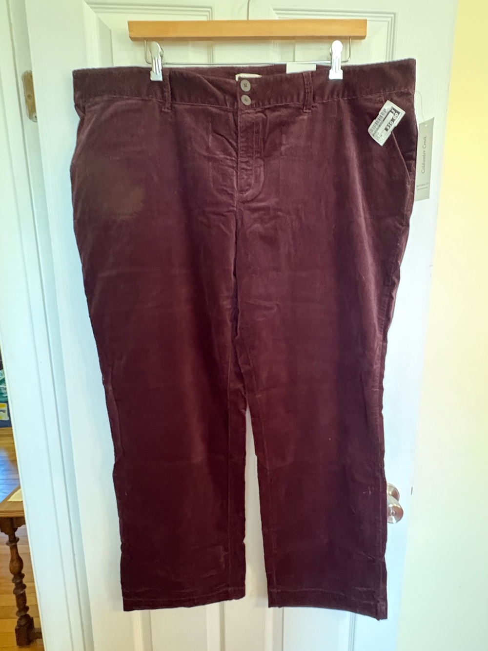 Coldwater Creek Women's Corduroy Pants in Dark Purple